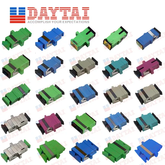 Sm Fiber Optic Adapter LC Duplex with Flange 