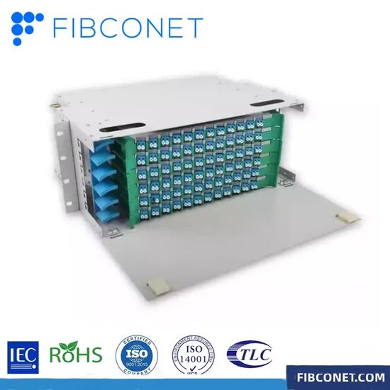 FTTH Outdoor 1~7u Sc/St/LC/FC 24/48/72/144 Cores Box Optical Fiber Optic Distribution Frame 
