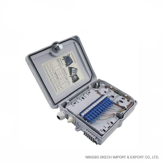 FTTH Fiber Wall Mounting/Pole Mounting Optic Distribution Box Waterproof Fiber Terminal Box Indoor/Outdoor 12 Cores Fiber Termination Box 
