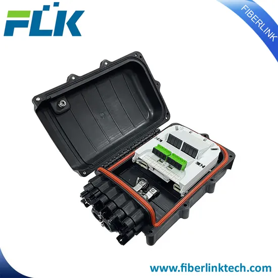 Outdoor Fiber Optical Equipment IP68 8 Ports Optic Termination Closure Fiber Junction Distribution Box 