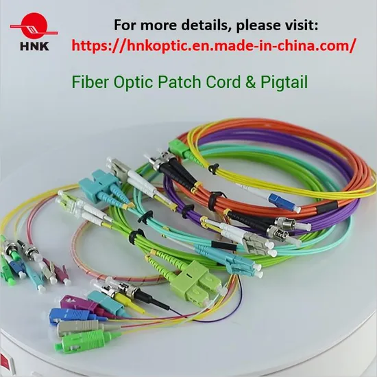 PC/Upc/APC Sc/LC/FC/St/Mu/MTRJ/E2000 Simplex Duplex Singlemode Multimode Fiber Optic Patch Cord 