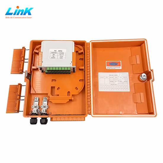 Outdoor Fiber Optic Distribution FTTH 16 Core Optical Fiber Waterproof Distribution Box
