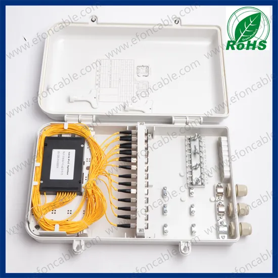 Outdoor Plastic 24 Cores FTTH Fiber Optic Termination Box 