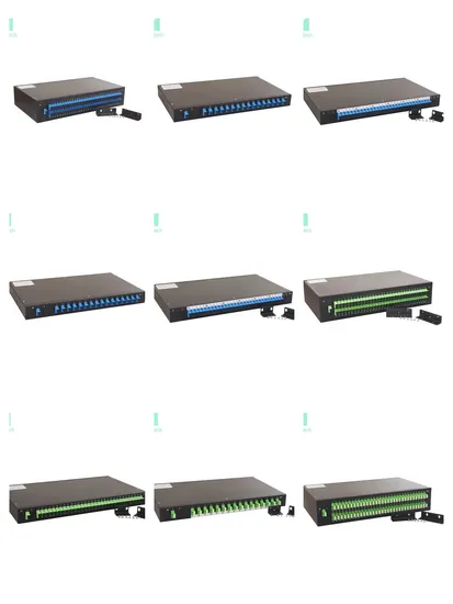 1u 2u Rack Mount ODF Fiber Termination Box 12 24 48 Port Optical Distribution Frame 
