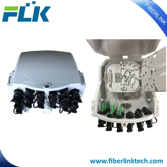 FTTX Optical Splice Communication Box 16 Ports Compact Fiber Optic Termination Box 