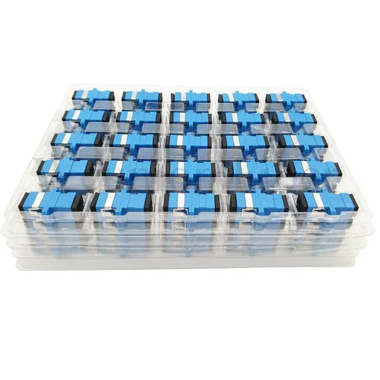 Customized Colors High Durability Network Equipment Sc/LC APC/Upc Fiber Optical Adapter for FTTH 